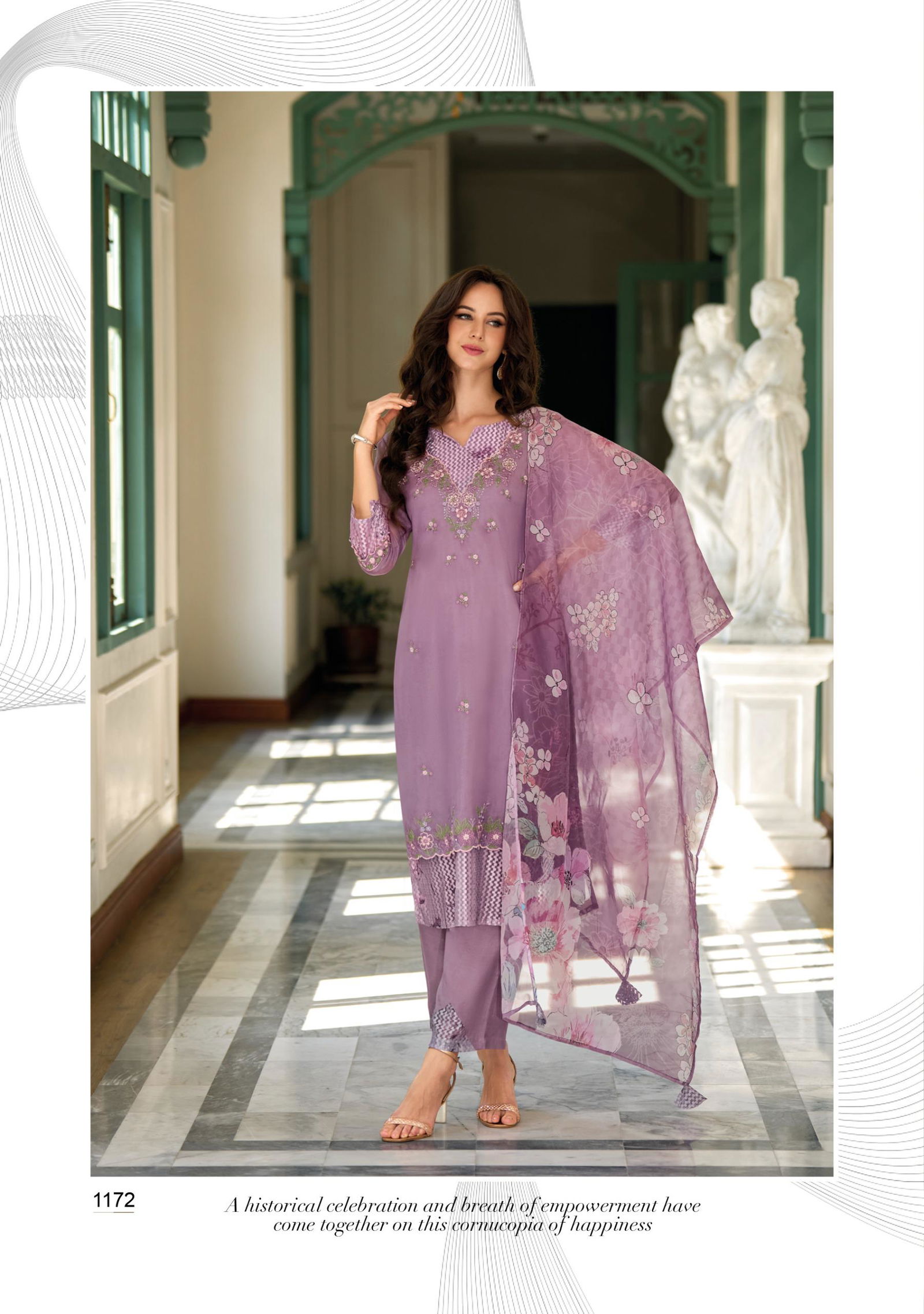 Inaya By Lady Leela Organza Kurti With Pant Dupatta Wholesalers In Delhi
